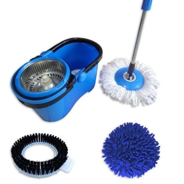 Balde Mop Pro 360 Inox c/3 Refis Perfect