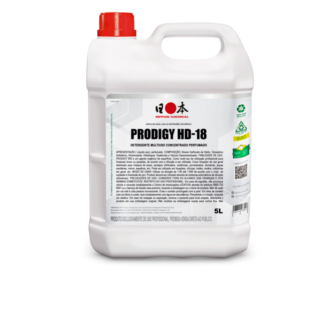 Detergente Multiuso Concentrado Perfumado Prodigy HD-18- Nippon