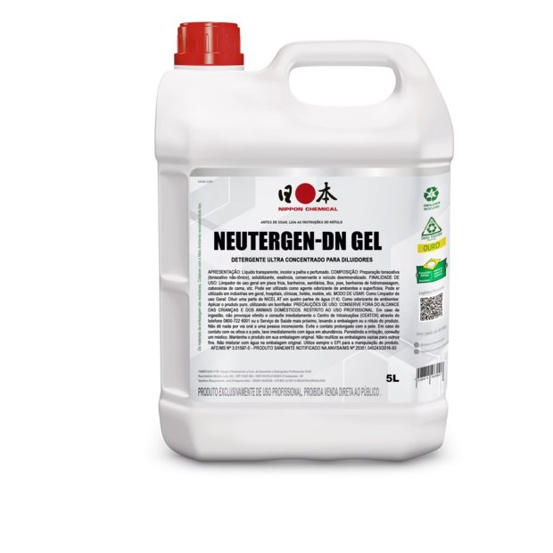 Detergente Neutro Neutergen-DN GEL BB 5 Litros Nippon